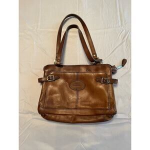 VINTAGE STONE MOUNTAIN WOMENS LEATHER HANDBAG PURSE